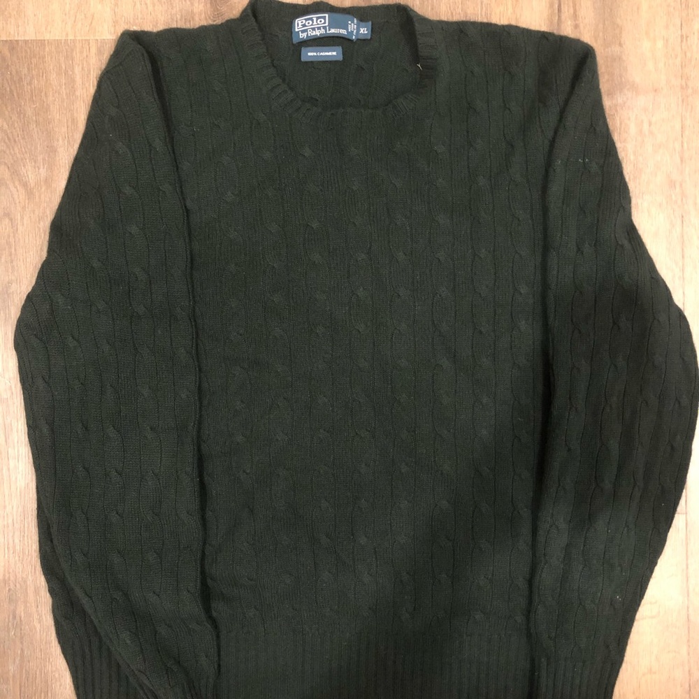 Polo by Ralph Lauren Cashmere Knit Sweater Sz XL
